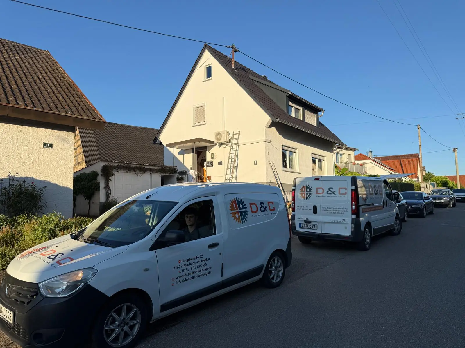 D&C Servicefahrzeuge beim Einsatz vor Ort